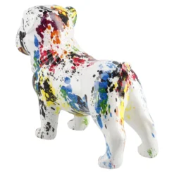 Deko-Hund Color, weiß/bunt, 21 x 7.5 x 16.5 cm