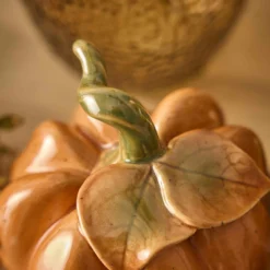 Deko-Kürbis Edel, orange, 14 cm