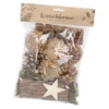 Deko-Mix Zapfen mit Stern, natur, 150 g