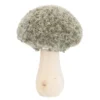 Deko-Pilz Filz, rund/grün, 8.5 x 11 cm