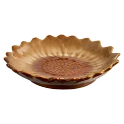 Deko-Schale Blume, greige, 15 cm