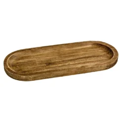 Deko-Schale Natur, oval/dunkelbraun, 30 x 11 cm