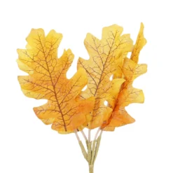 Deko-Stecker Blätter, orange, 22 cm