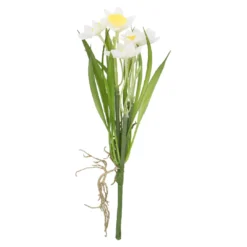 Deko-Stecker Frühblüher, Narzisse/weiß, 22 cm