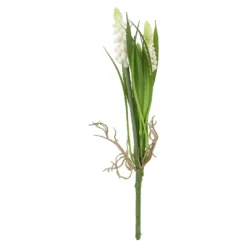 Deko-Stecker Frühblüher, Traubenhyazinthe/weiß, 22 cm