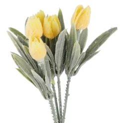 Deko-Stecker Tulpen, gelb, 18 cm