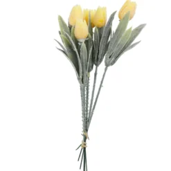Deko-Stecker Tulpen, gelb, 18 cm