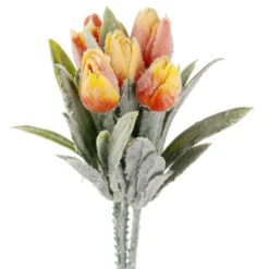 Deko-Stecker Tulpen, orange, 18 cm