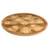 Deko-Teller Blumen, Farn/beige, 30 cm