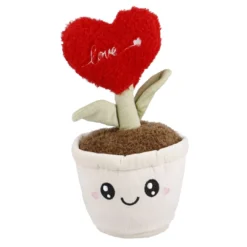 Deko-Topfpflanze mit Herzblume, Love, 29 cm