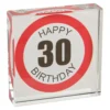 Deko-Würfel Geburtstag, 30, 7.8 cm