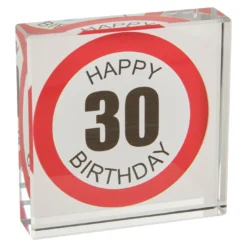 Deko-Würfel Geburtstag, 30, 7.8 cm