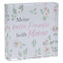 Deko-Würfel Mama, Freundin, 8 x 8 cm