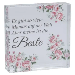 Deko-Würfel Mama, Meine Beste, 8 x 8 cm