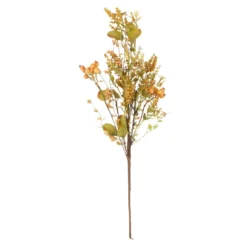 Dekozweig Beeren, orange, 50 cm
