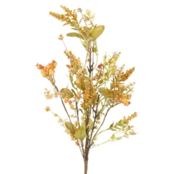Dekozweig Beeren, orange, 50 cm