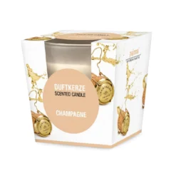 Duftkerze im Glas, Champagne