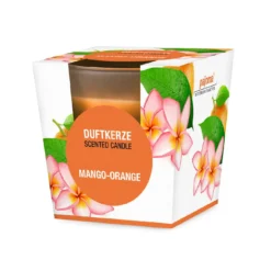 Duftkerze im Glas, Mango-Orange