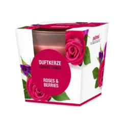 Duftkerze im Glas, Rose & Berries