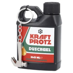 Duschgel Ölkanister mit Werkzeug, Kraft, 260 ml