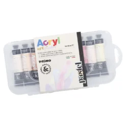 10er-Set Acrylfarben, pastell, 10 x 18 ml