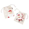 2er Set Beutel Weihnachten, Hohoho, 13 x 16 cm