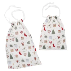 2er Set Beutel Weihnachten, Nostalgie