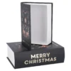 2er Set Buchkarton Xmas, Rentier/schwarz