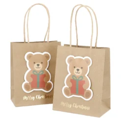 2er Set Geschenktüte Bär, 11.2 x 14 cm