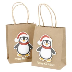 2er Set Geschenktüte Pinguin, 11.2 x 14 cm