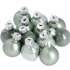 12er Set Glaskugeln 2,5 cm, mint