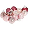 12er Set Glaskugeln 2,5 cm, rosa