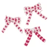 3er Set Schleifen-Sticker, pink