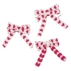 3er Set Schleifen-Sticker, pink