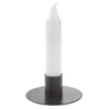 2er Set Untersetzer Stabkerze, braun matt, 8 x 3 cm
