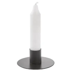 2er Set Untersetzer Stabkerze, braun matt, 8 x 3 cm