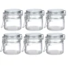 6er Set Vorratsglas mit Bügelverschluss, 80 ml