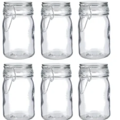6er Set Vorratsglas mit Bügelverschluss, 250 ml