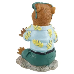 Figur Capybara, grün, 15.5 cm
