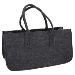 Filztasche Kamin, dunkelgrau/dunkelgrau