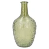 Flaschenvase Antik, dunkelgrün/bauchig, 14 x 26 cm