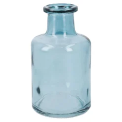 Flaschenvase Mini, blau, 12 cm
