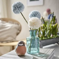 Flaschenvase Mini, blau, 12 cm