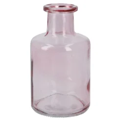 Flaschenvase Mini, rosa, 12 cm