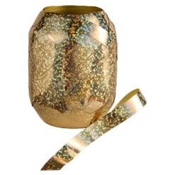 Geschenkband Glitter, gold, 20 m