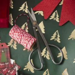 Geschenkpapier Edel mit Prägung, Baum/grün, 2 m