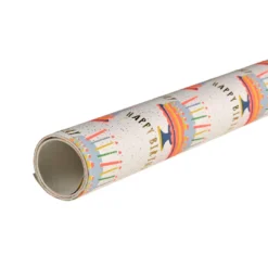 Geschenkpapier Neon, Torte/Happy Birthday, 2 m