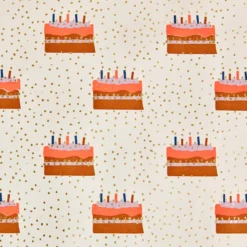 Geschenkpapier Neon, Torte, 2 m