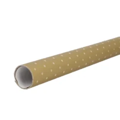 Geschenkpapier Punkte, gold/gold, 2 m