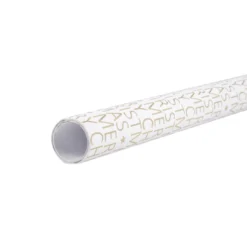 Geschenkpapier Schrift, creme/gold, 2 m